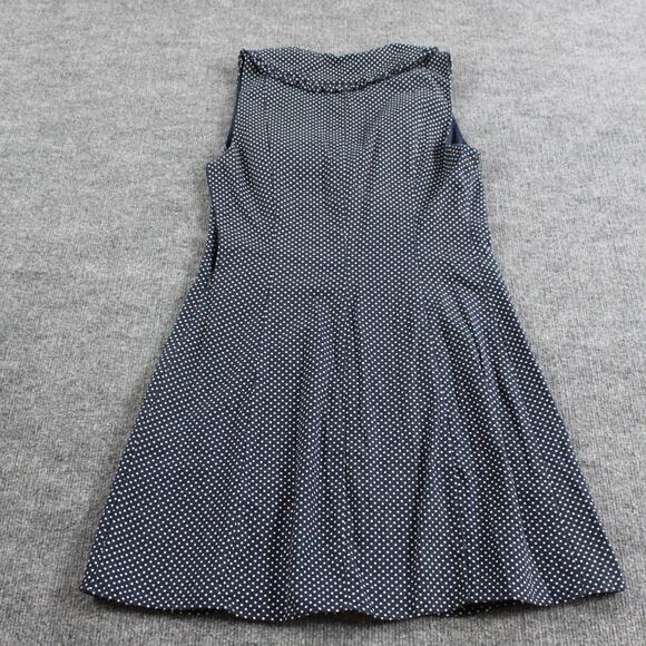 Caroline Constas Dress Women 6 Polka Dot Linen Blend Mini Lined Whimsical Playfu - Picture 8 of 13